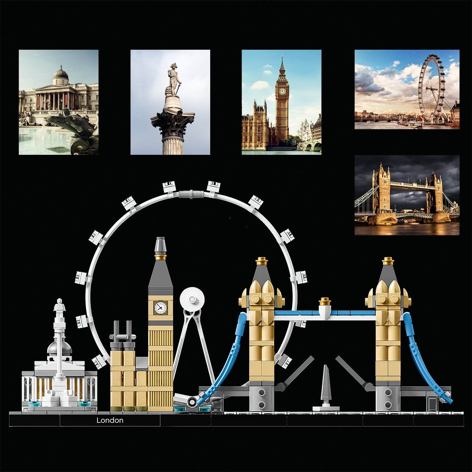 Toys & Games > Toys > Construction Toys > Interlocking Blocks > LEGO > Architecture Lego Architecture 21034 London Skyline Model Kit for Ages 12 and Up 5702015865333