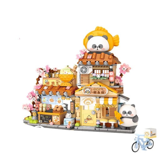 LOZ MR. PA Xiaoba Taiyaki Panda House Shop 7201 6932691972011