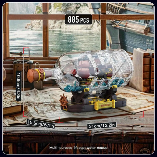MouldKing Ship in a Bottle: Queen Anne’s Revenge 10085 6972316264671