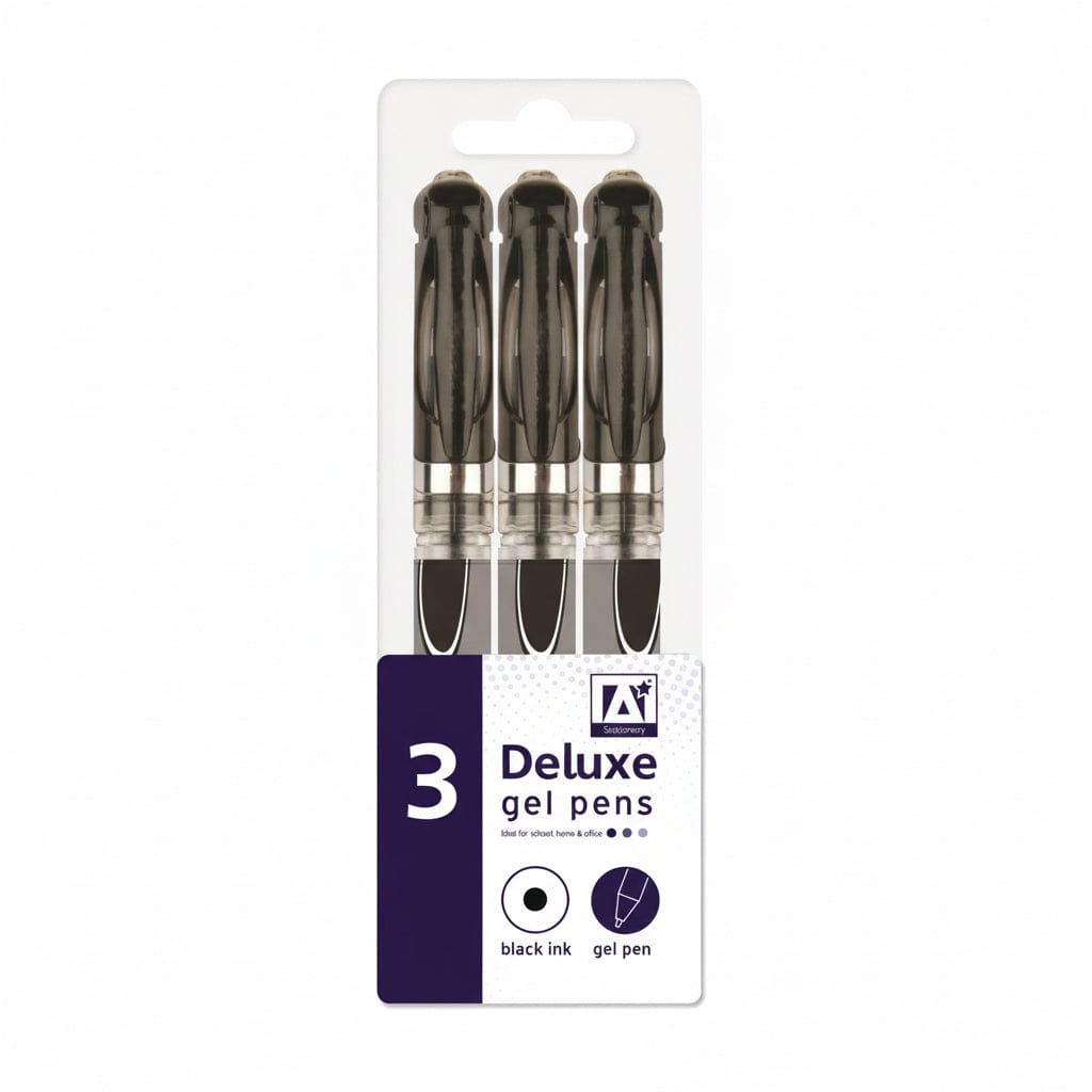 Deluxe gel pens 3 pack 5012128541100