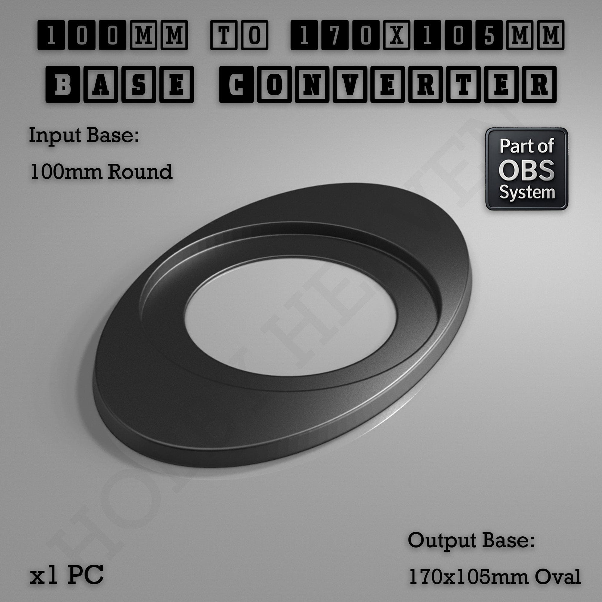 Base Round To Oval Bases Size Converters 3d Print Full Range