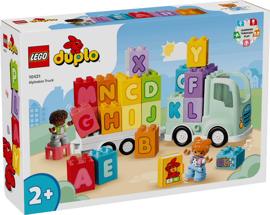 Toys & Games > Toys > Construction Toys > Interlocking Blocks > LEGO > LEGO Duplo Lego Duplo Town 10421 Alphabet Truck Playset for Toddlers Ages 2 & Up 673419387477