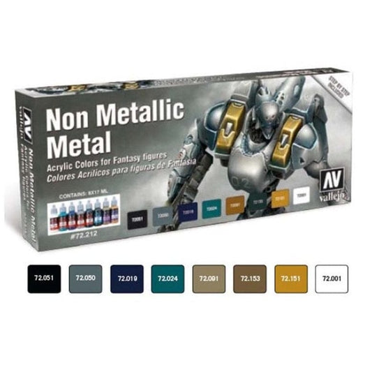 Paint Vallejo Game Color Set - Non Metallic Metal (x8) 8429551722124