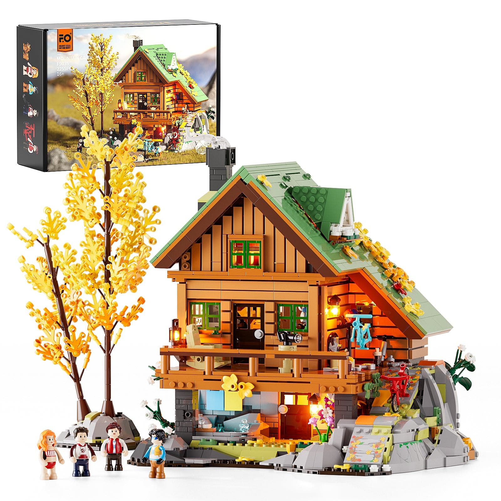LUMIBRICKS - FUNWHOLE Mountain Cabin F9035 X004BEPIGD