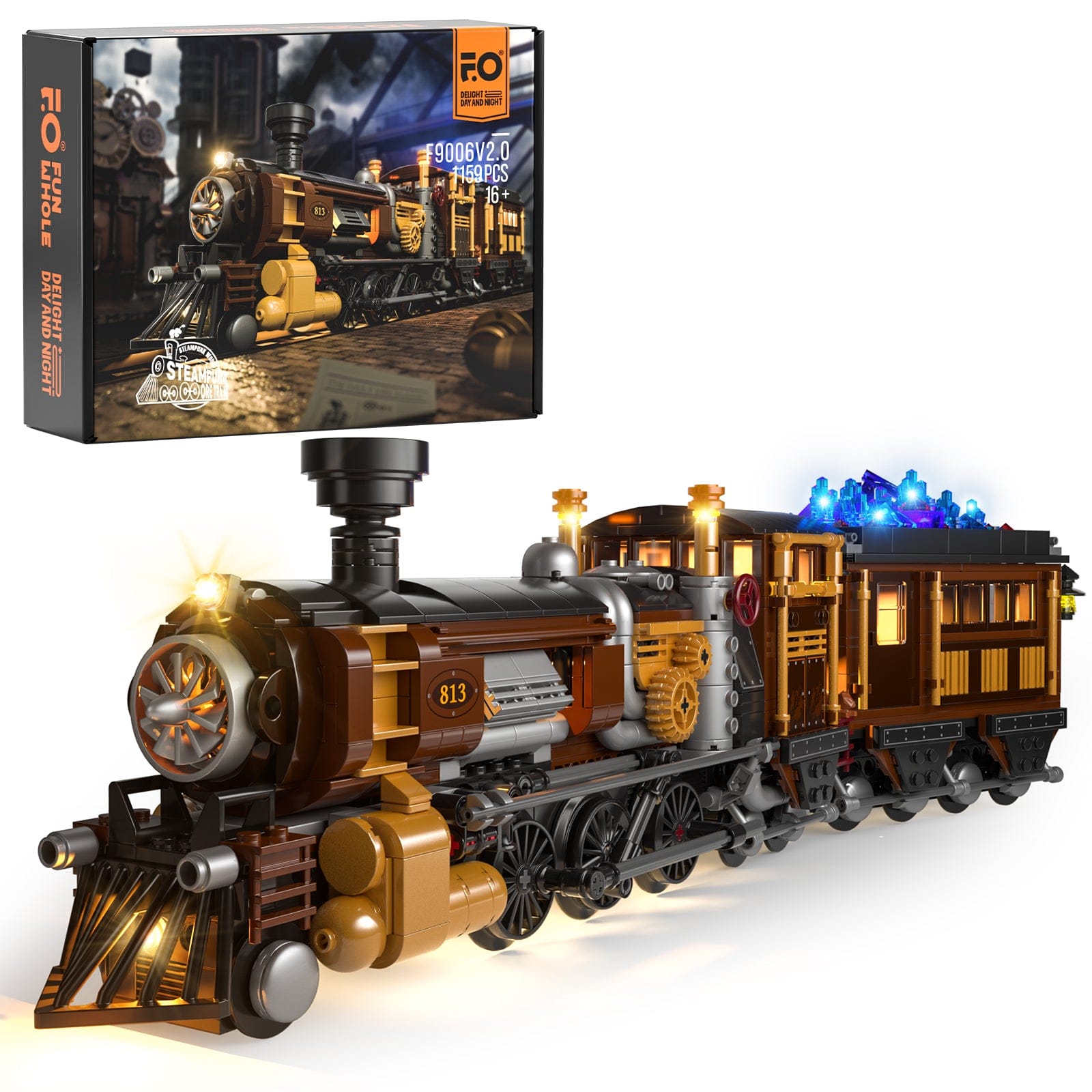LUMIBRICKS - FUNWHOLE Steampunk Ore Train F9006 X003BS0U4F