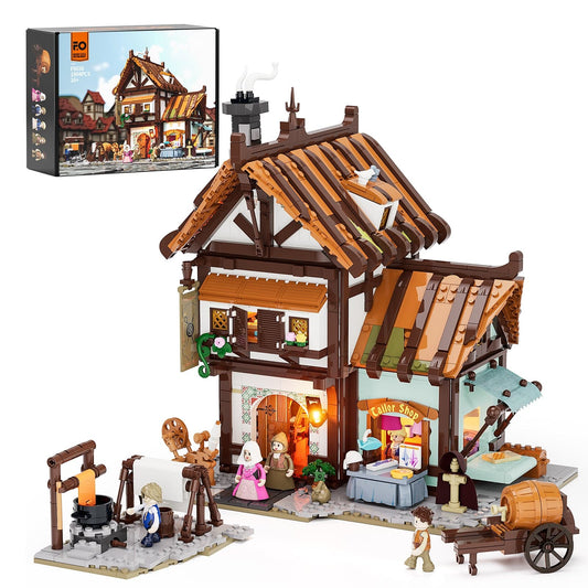 LUMIBRICKS - FUNWHOLE Medieval Tailor Shop F9038 X004FVLDYD