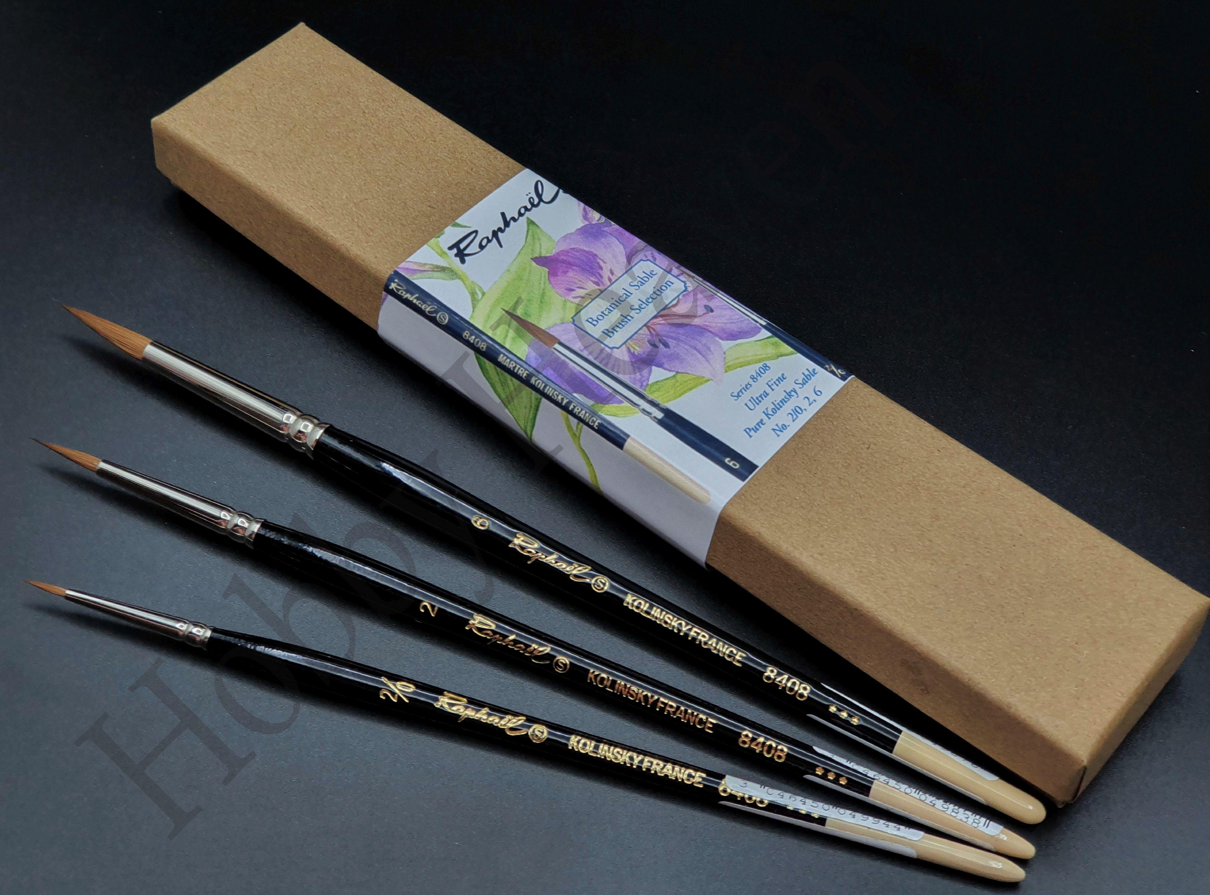 Brush Raphael Series 8408 Set — Kolinsky Sable Round 5060096990215