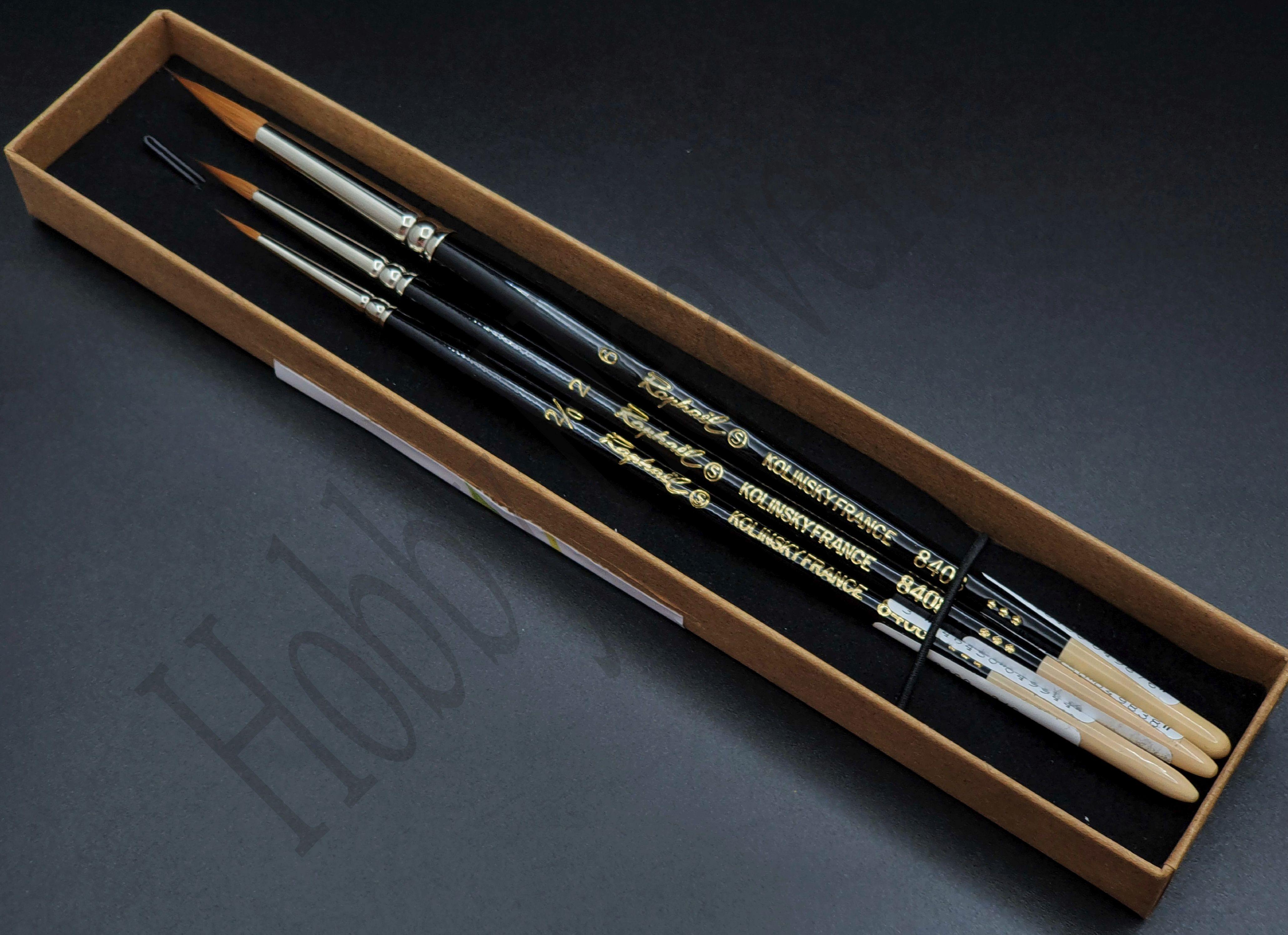 Brush Raphael Series 8408 Set — Kolinsky Sable Round 5060096990215