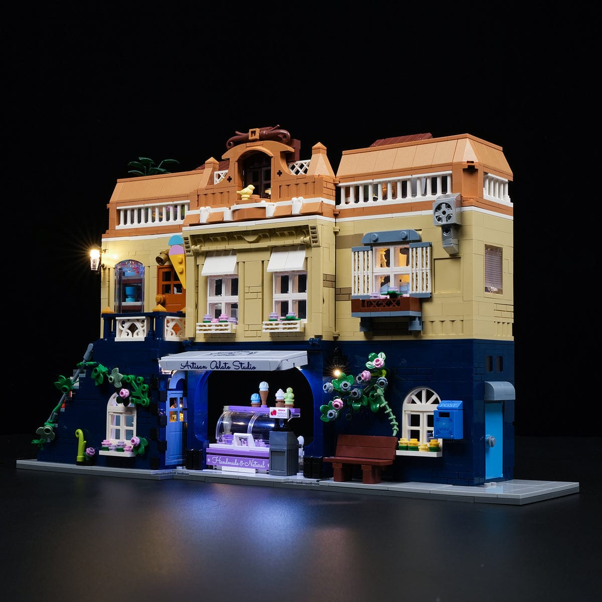 LUMIBRICKS - FUNWHOLE City Modular Gelato Store F9078 X004LHSUM9