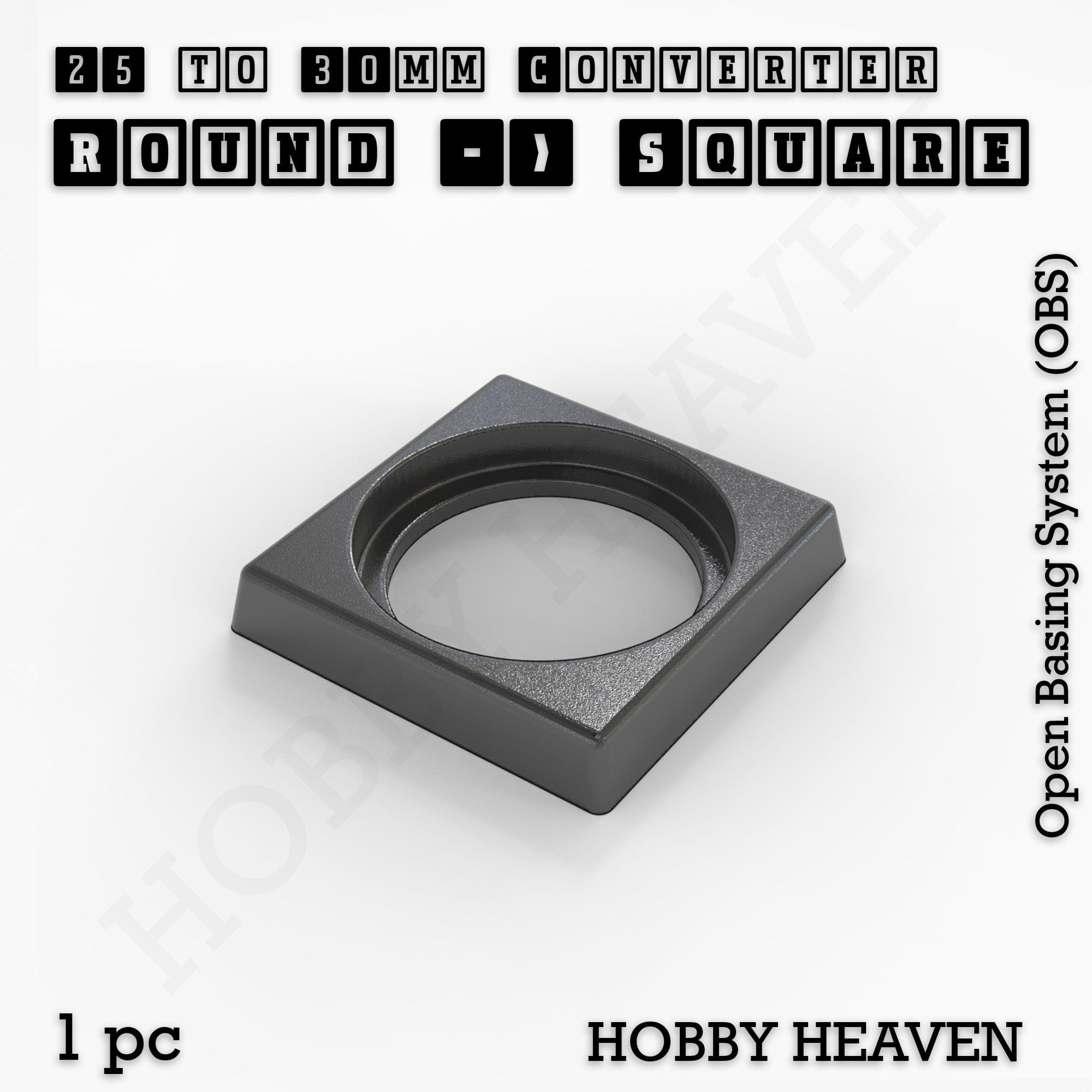 Base Round to Square Bases Shape and Size Converters 3d Print Full Range