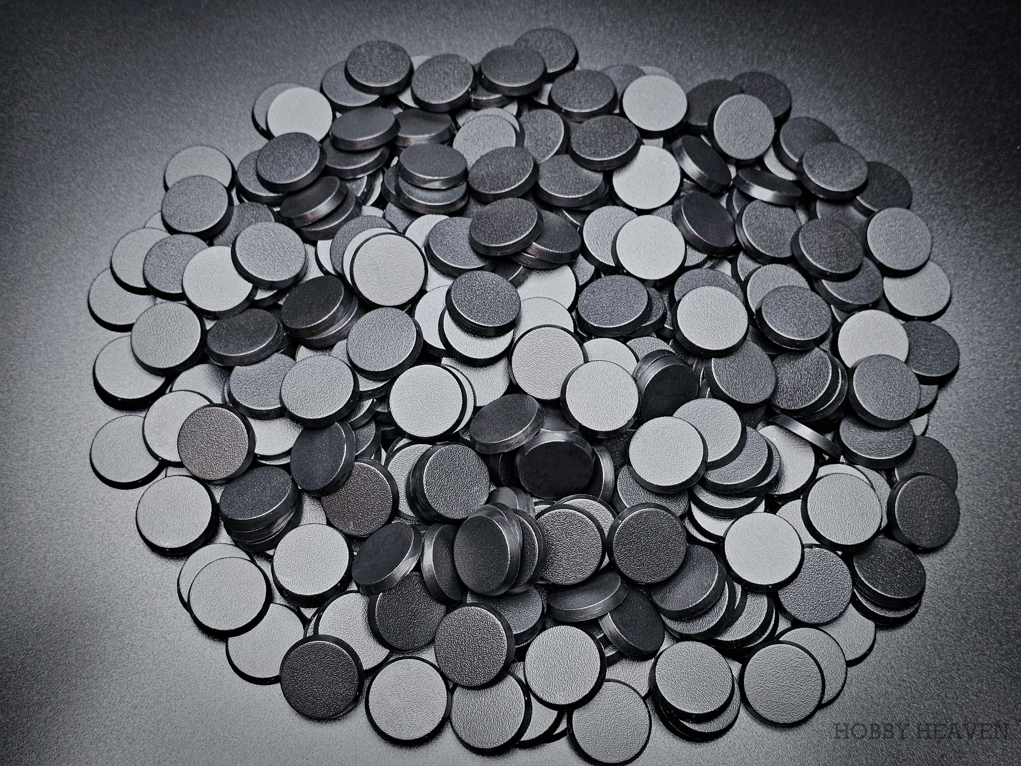 Base 25mm Round Plain Plastic Bases