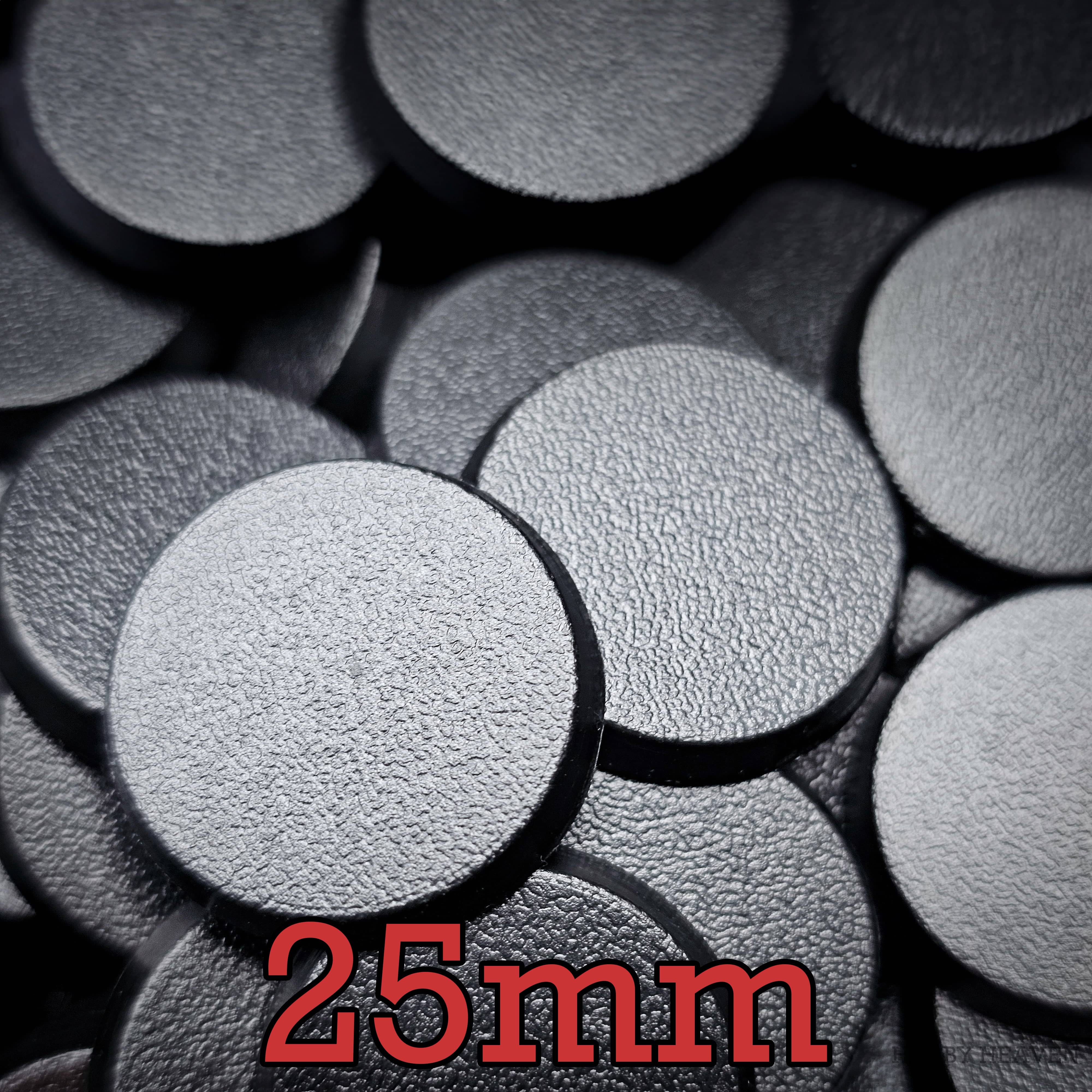 Base 25mm Round Plain Plastic Bases