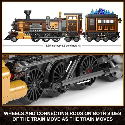 LUMIBRICKS - FUNWHOLE Steampunk Ore Train F9006 X003BS0U4F