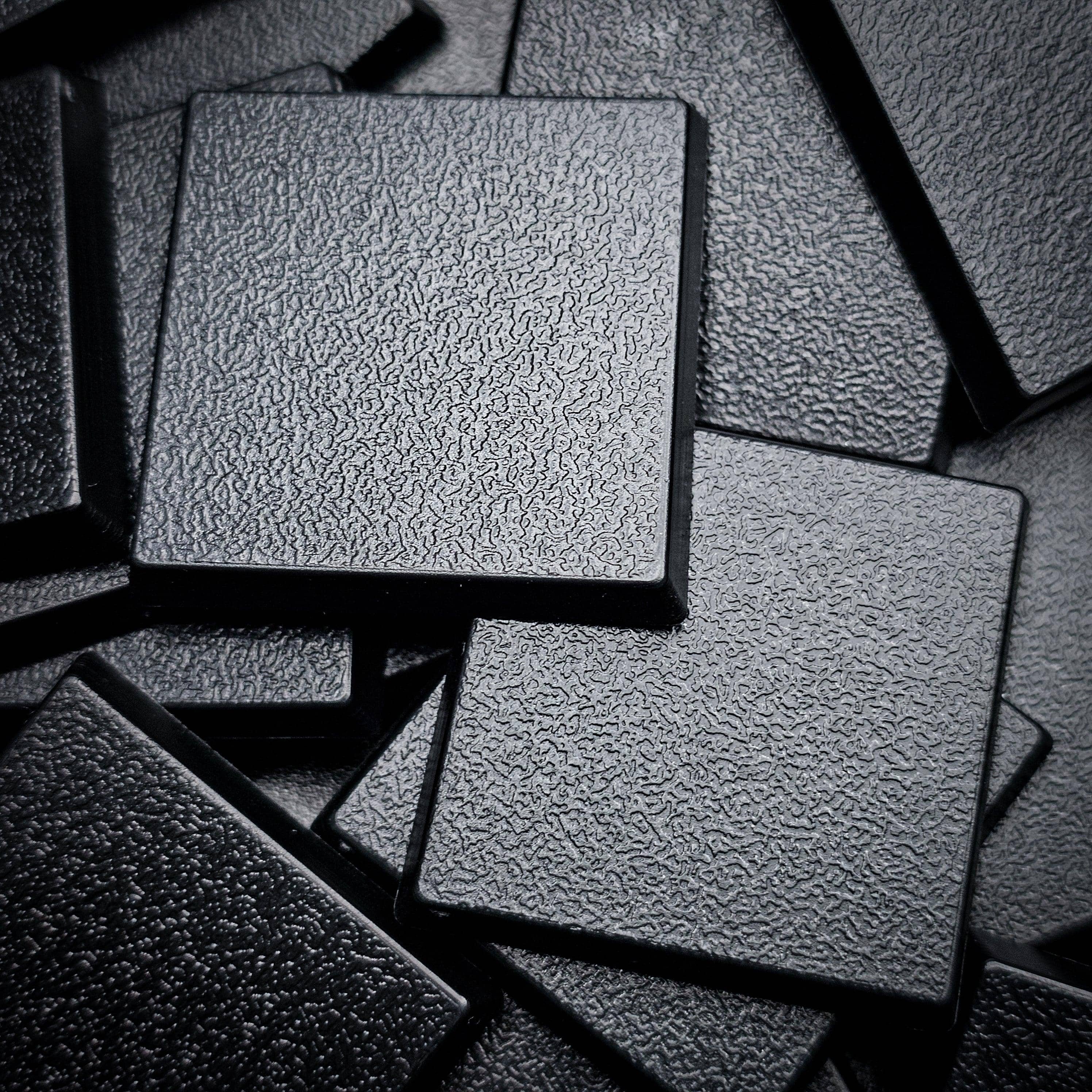 Base 30mm Square Plain Plastic Bases
