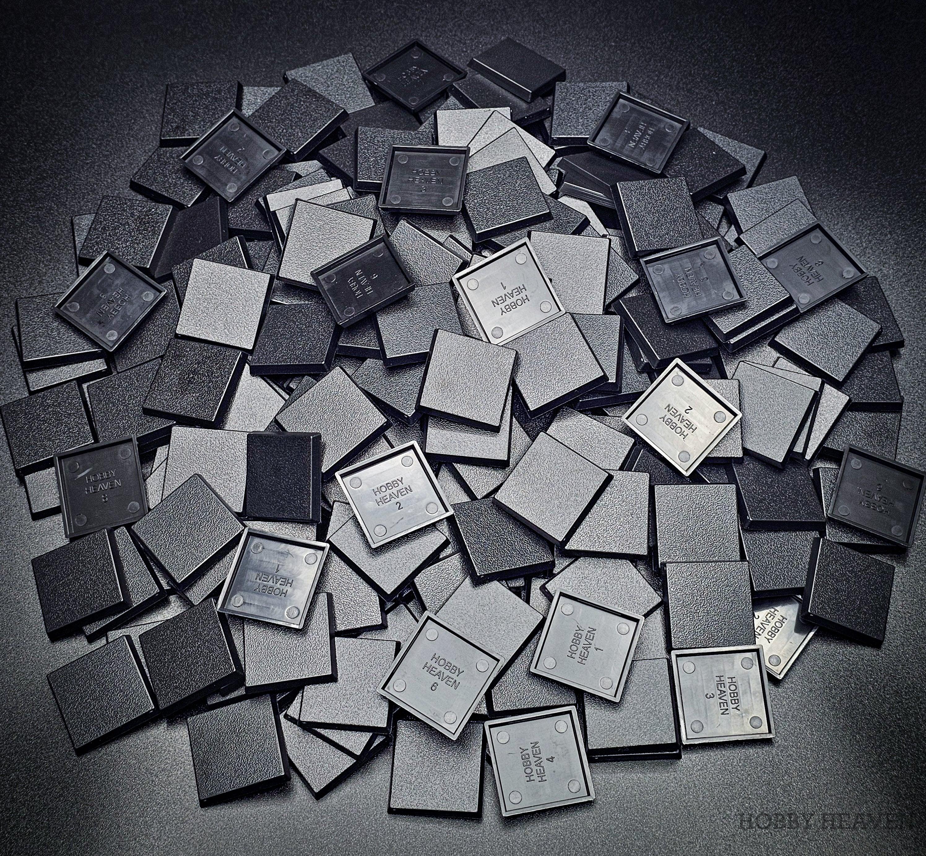 Base 30mm Square Plain Plastic Bases