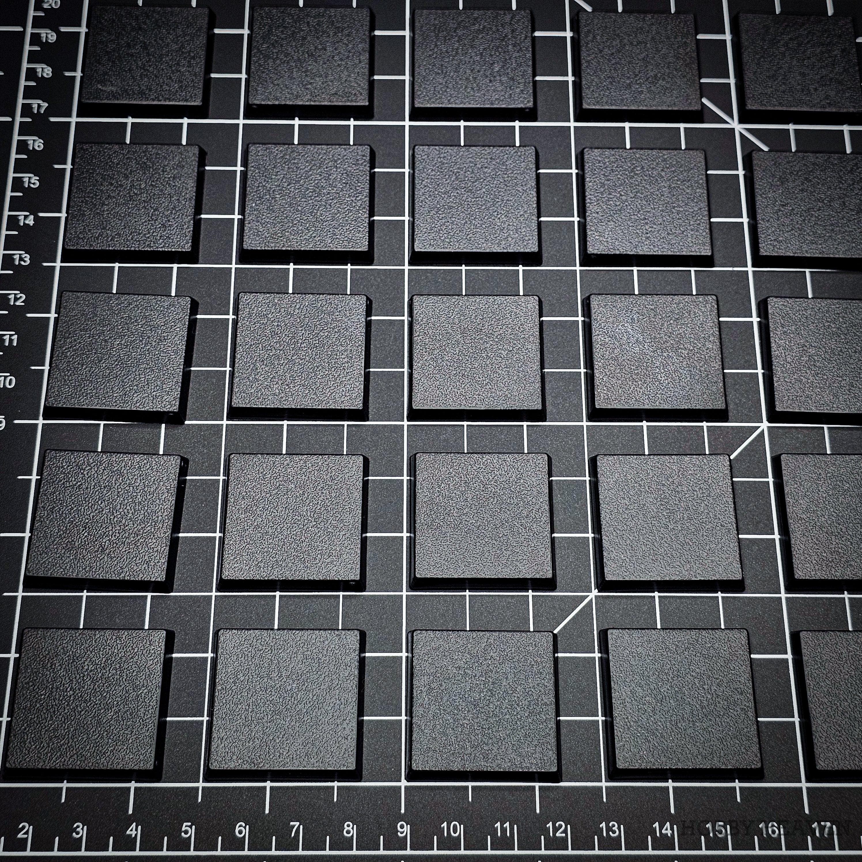 Base 30mm Square Plain Plastic Bases