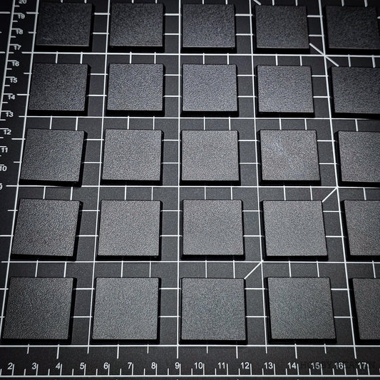 Base 30mm Square Plain Plastic Bases