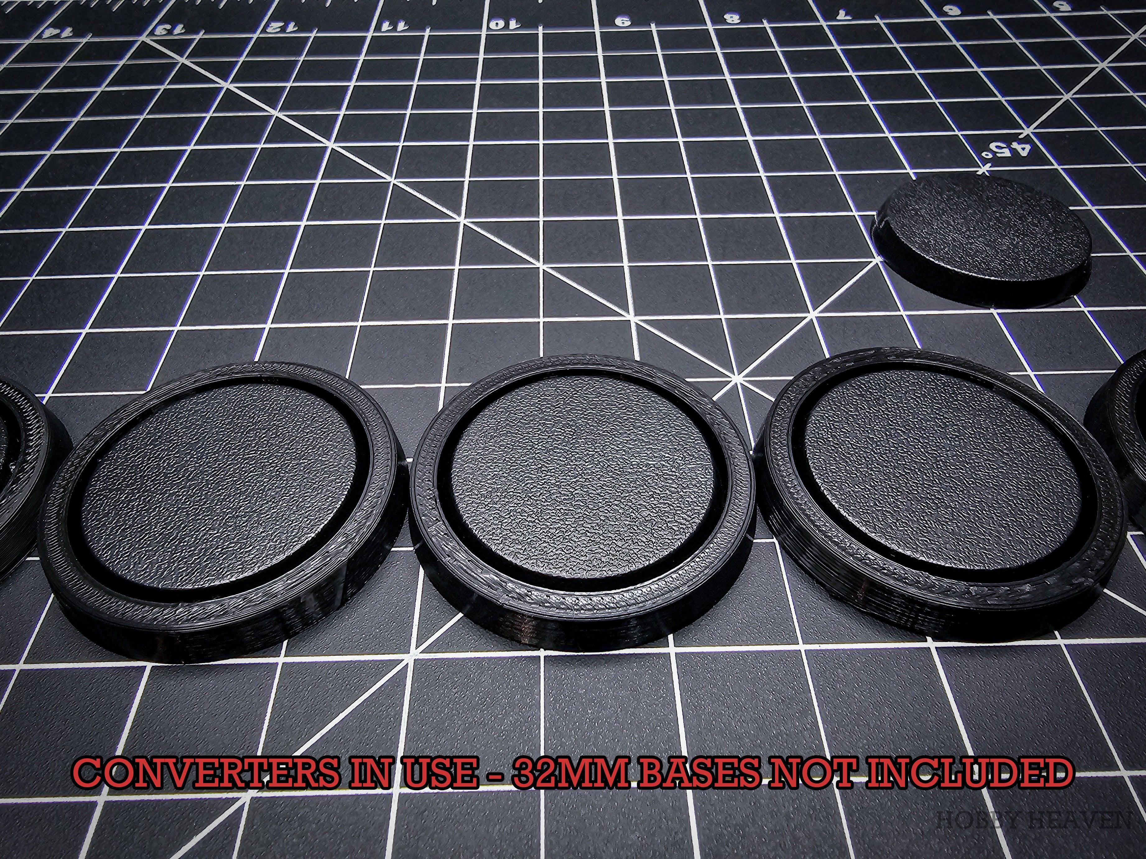 Base 32 to 40mm Round Bases Converters 3d Print