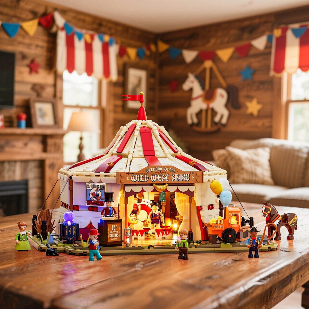 LUMIBRICKS - FUNWHOLE Western Travelling Circus L9079 X004O1AMNH