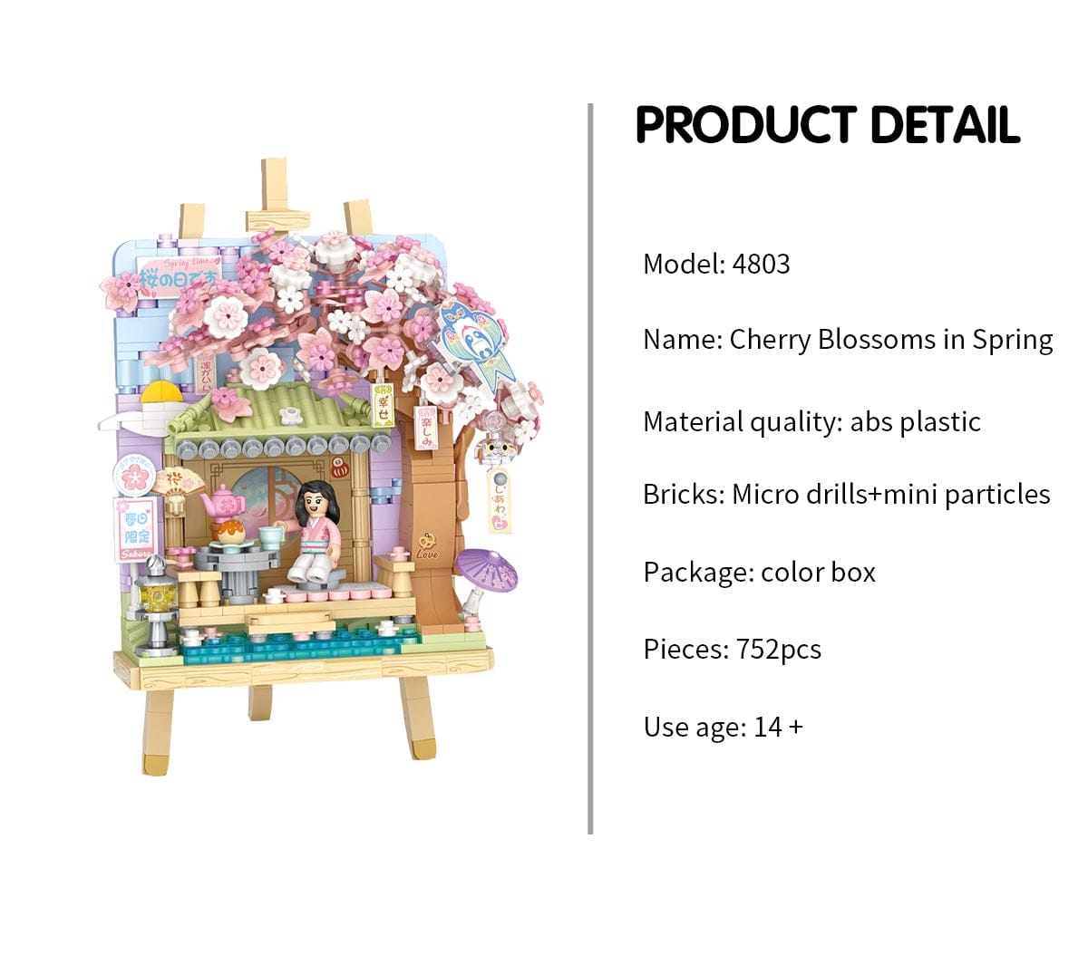 LOZ Cherry Blossoms in Spring Painting Easel 4803 6932691948030