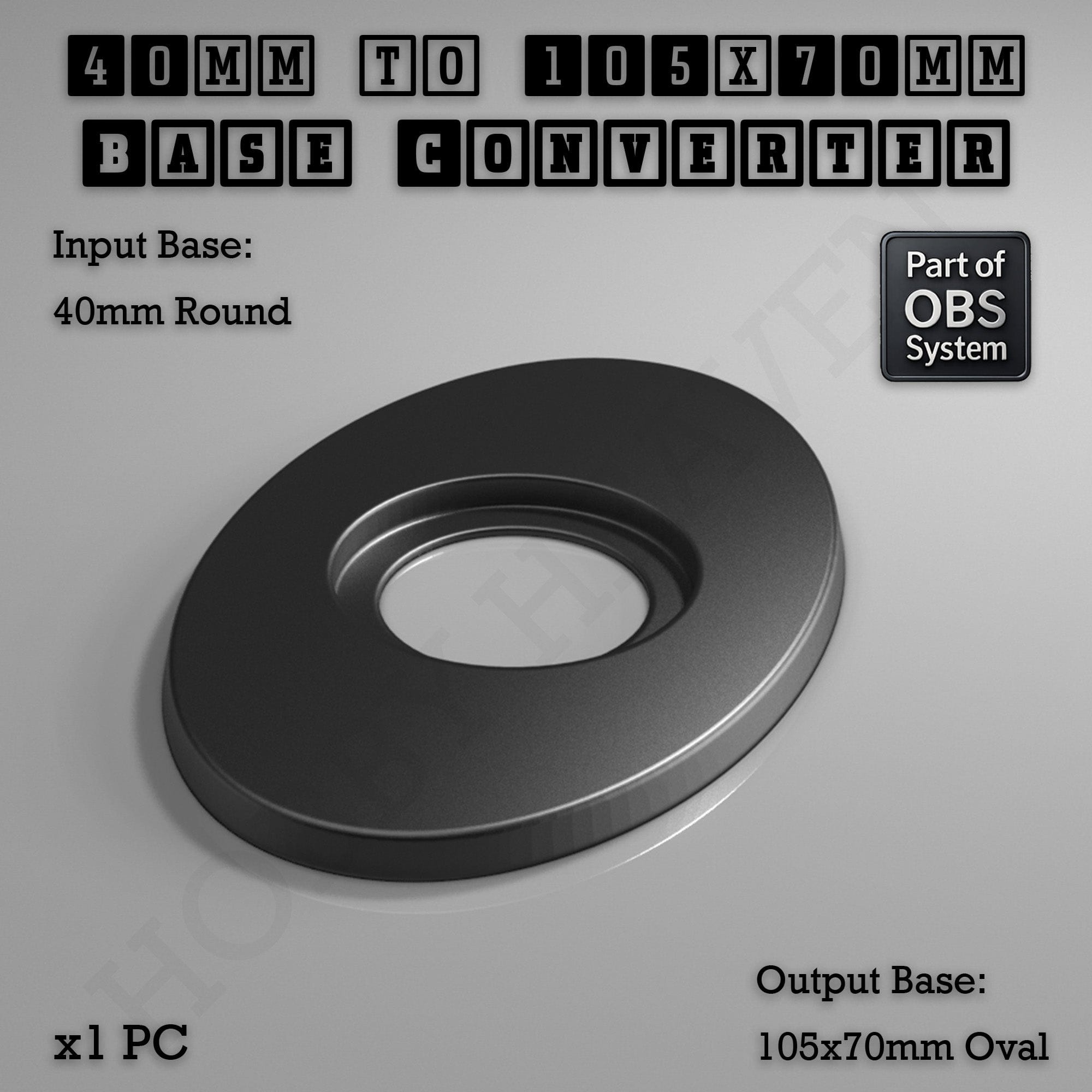 Base Round To Oval Bases Size Converters 3d Print Full Range