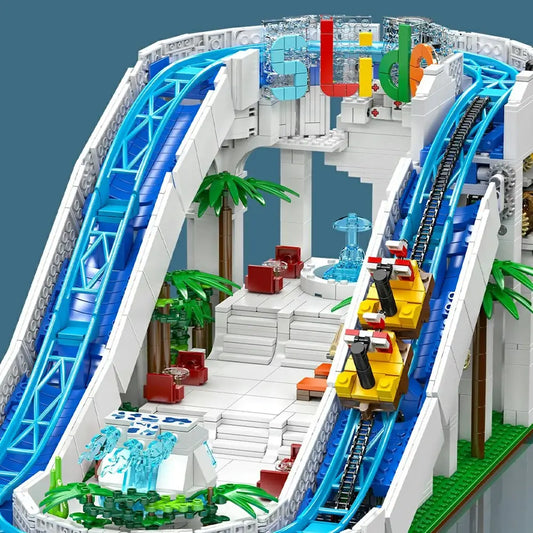 Mould King Amusements Log Ride Water Slide 11021 6972316260727