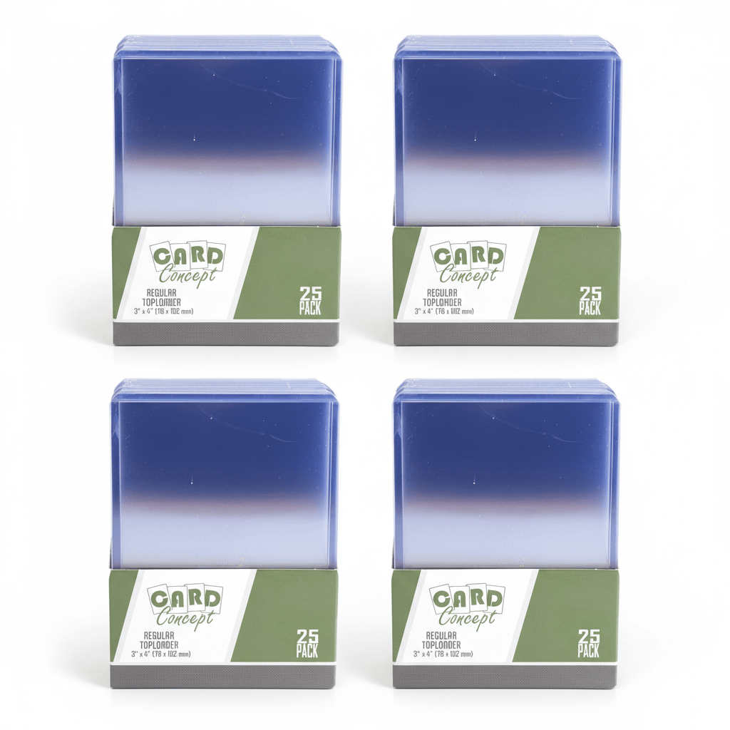 Card Storage 4 Packs - 100 Individual Top Loaders Card Concept Toploaders - 1 Pack 5060374143449