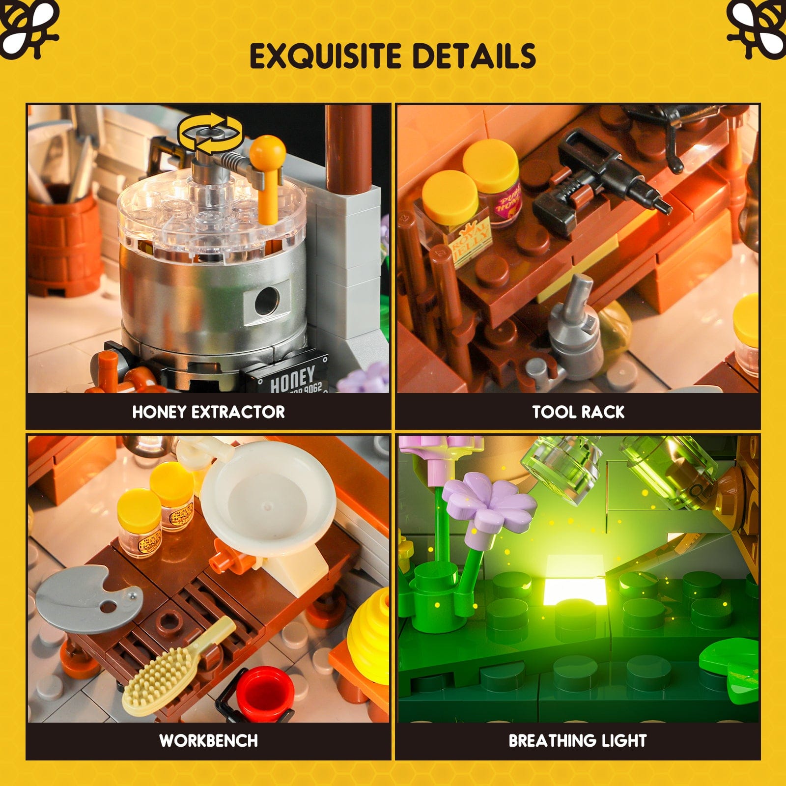 LUMIBRICKS - FUNWHOLE Bee Farm F9062 X0026HIETR