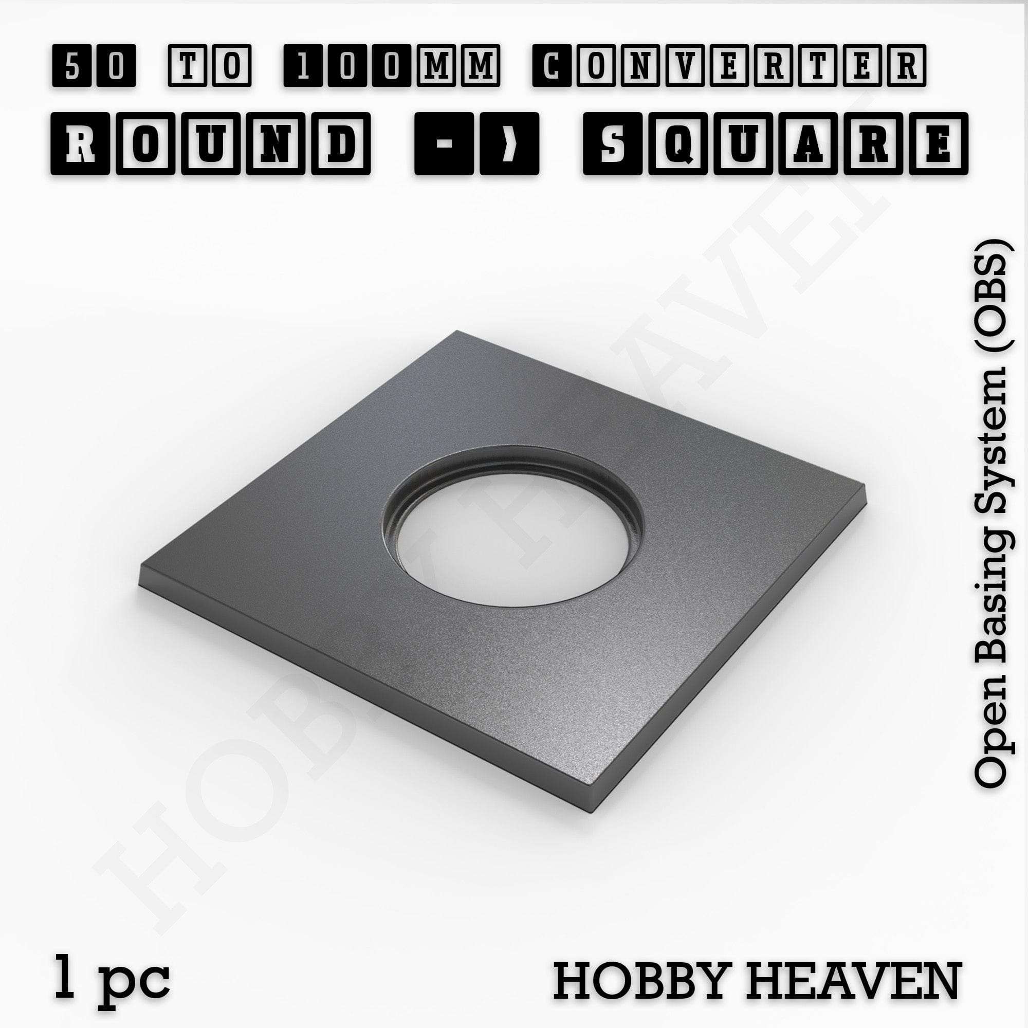 Base Round to Square Bases Shape and Size Converters 3d Print Full Range