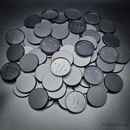 Base 50mm Round Plain Plastic Base