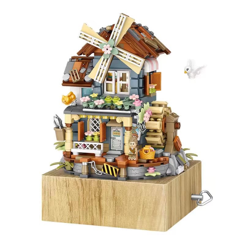 LOZ Windmill House Music Box 1239 6932691912390