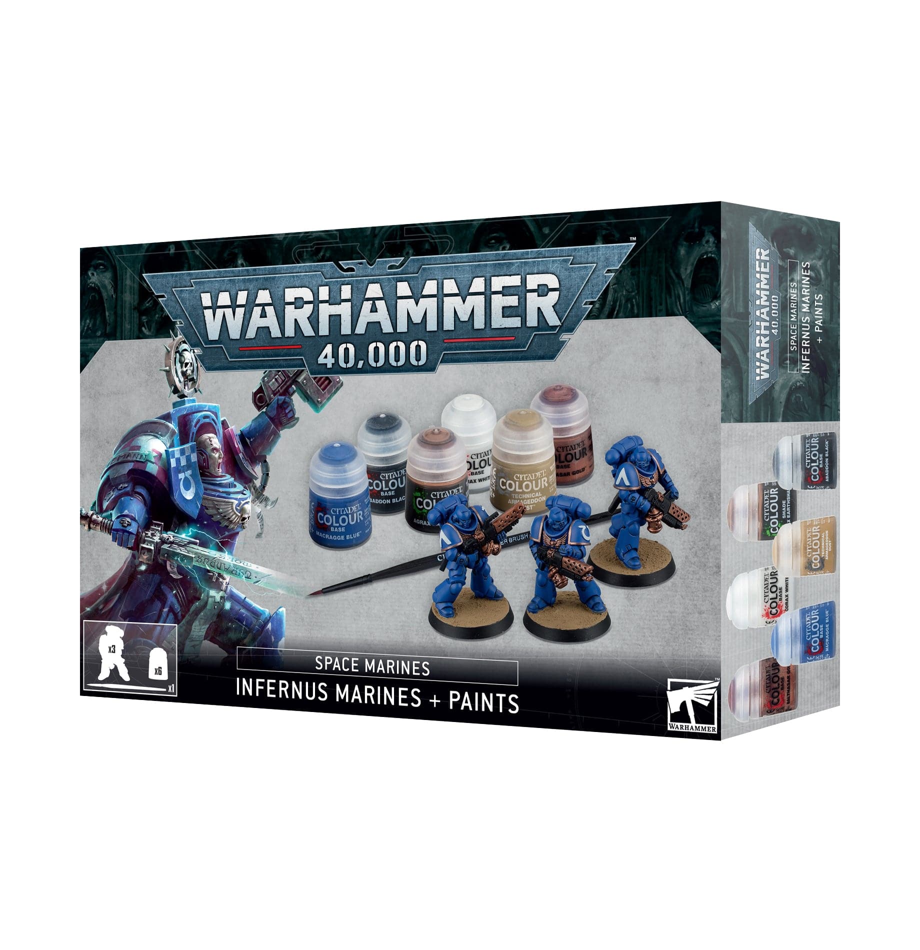 GW Paint Set INFERNUS MARINES + PAINTS SET 5011921196876