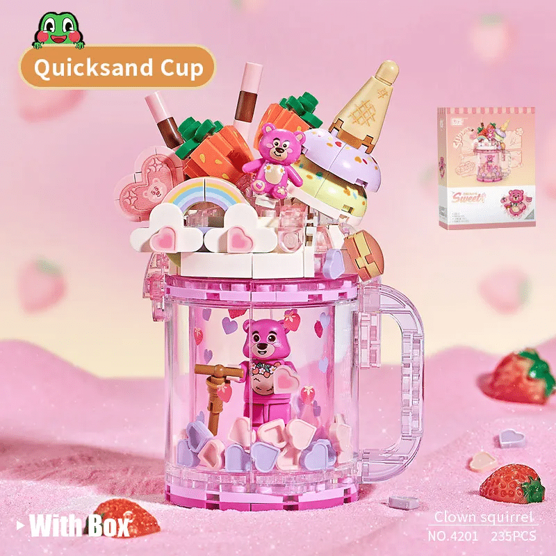LOZ Cheese Strawberry Bear Cup 4201 6932691942014