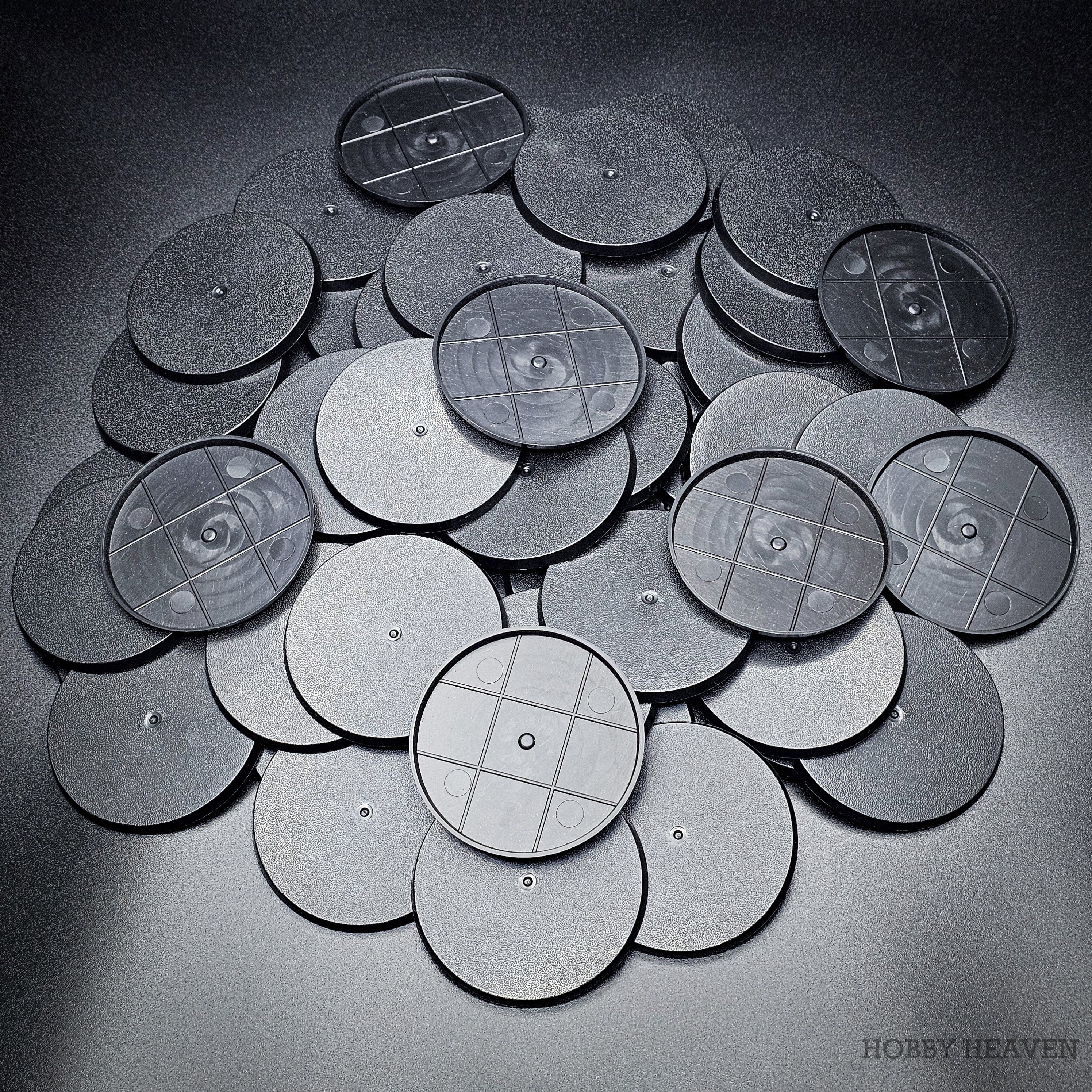 Base 70mm Round Plain Plastic Bases