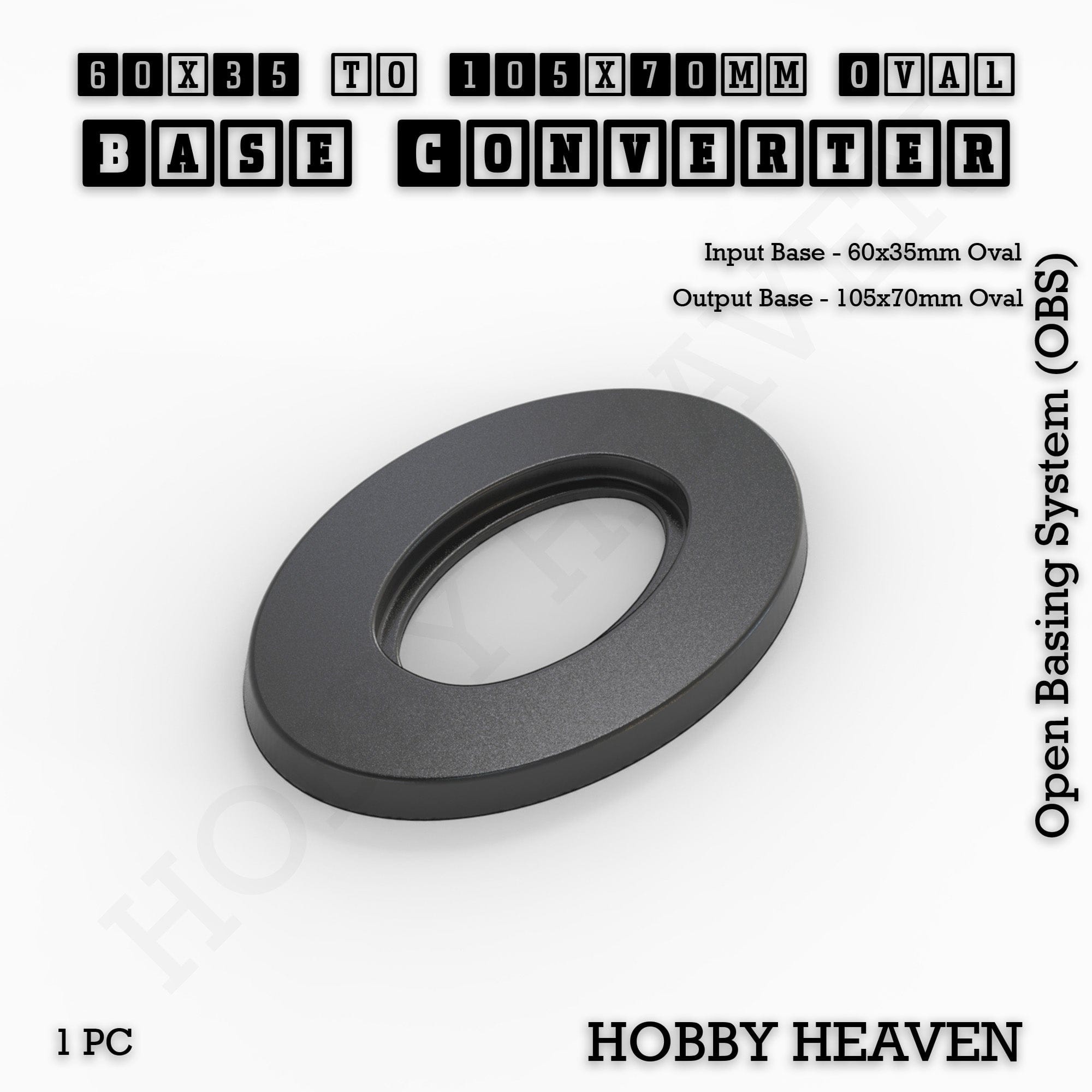 Base Oval To Oval Bases Size Converters 3d Print Full Range