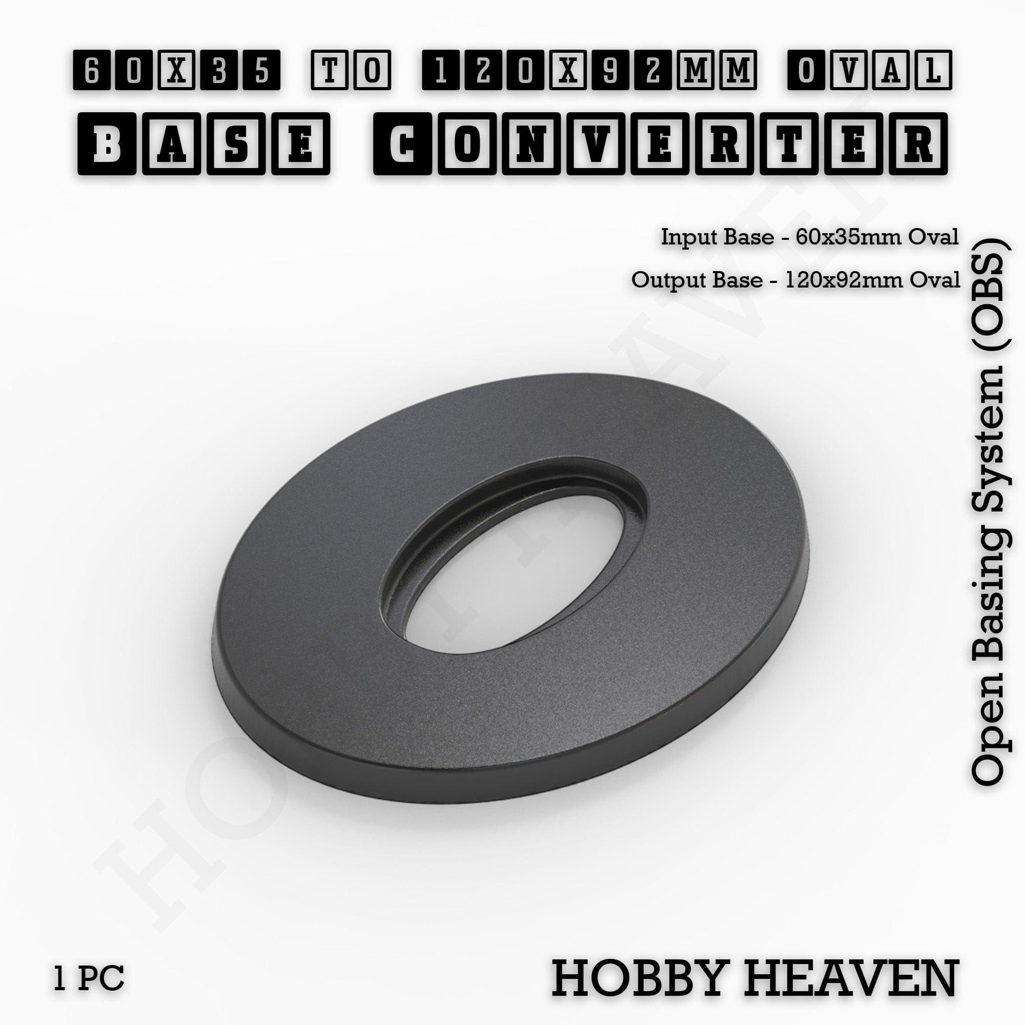 Base Oval To Oval Bases Size Converters 3d Print Full Range