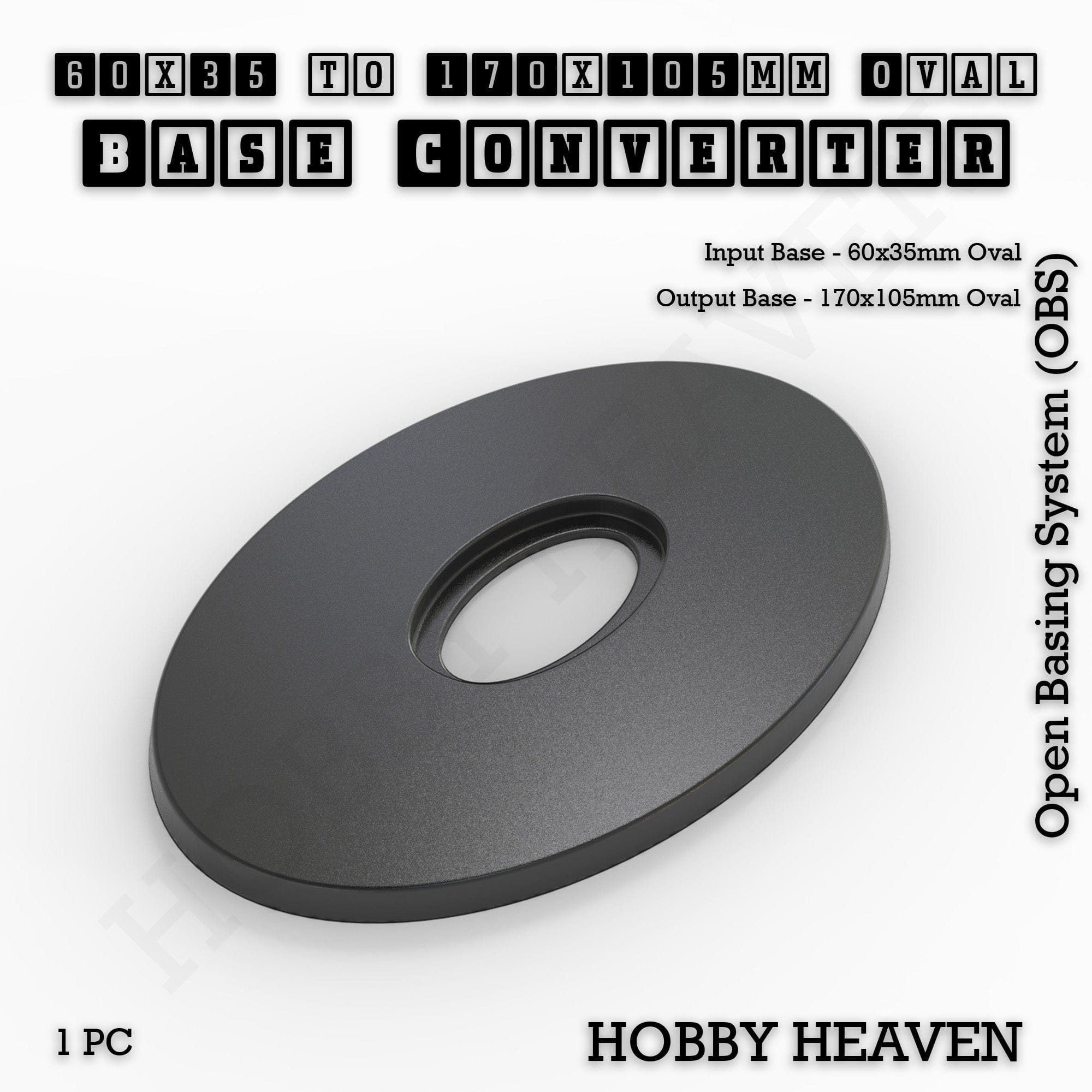 Base Oval To Oval Bases Size Converters 3d Print Full Range