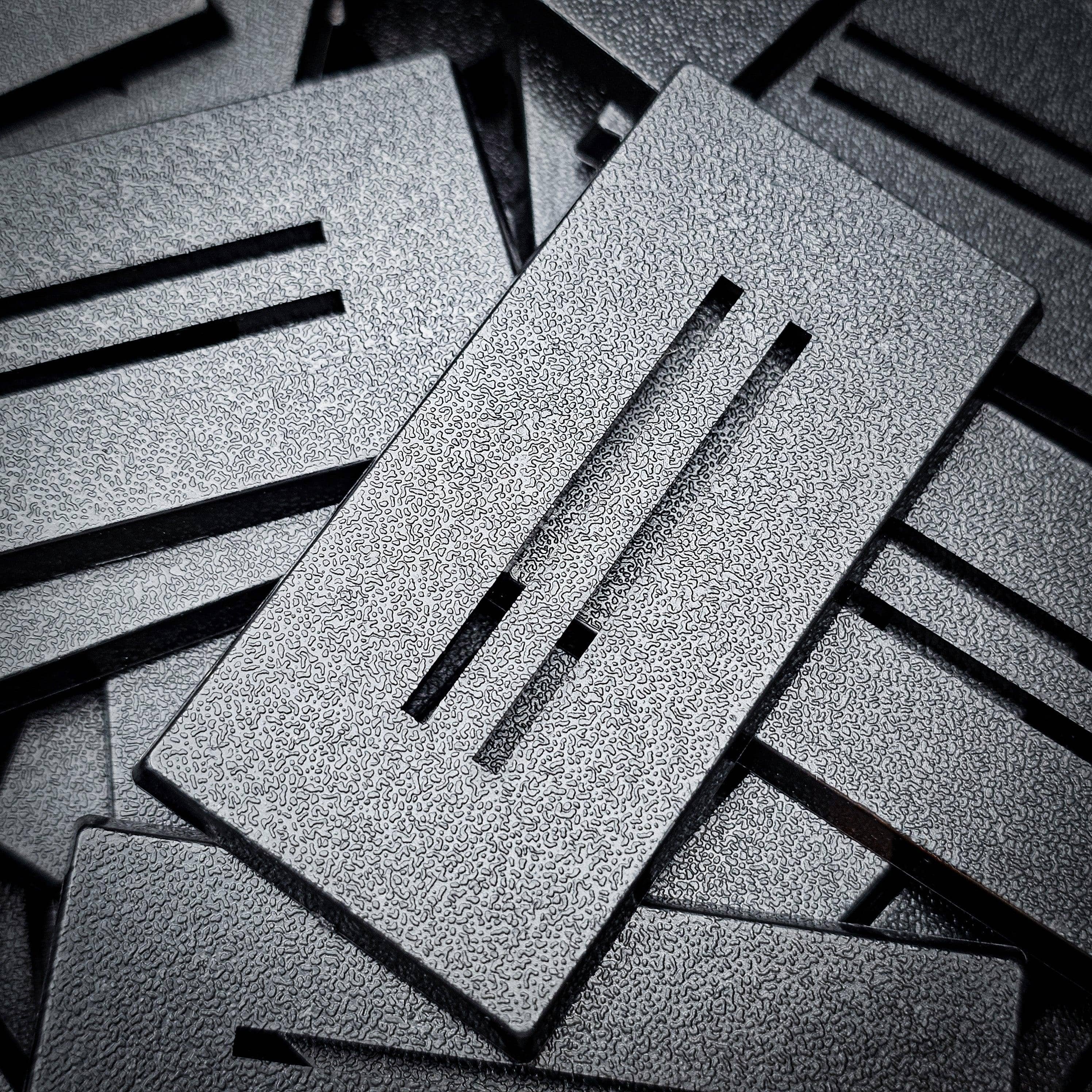 Base 60x30mm Rectangle Slotted Plastic Bases