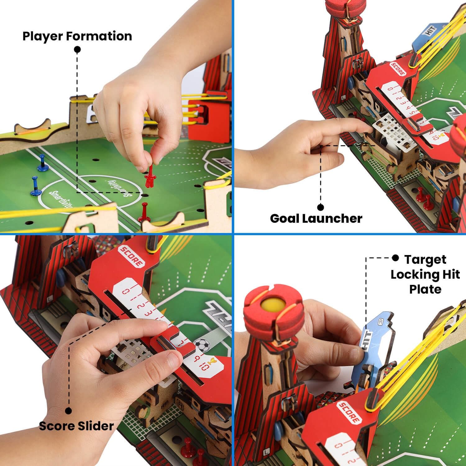 Science & Nature Toys > Science Kits > Home Science Experiments > Smartivity Smartivity Mini Football | Build-It-Yourself Multiplayer STEAM Board Game 8908011797785