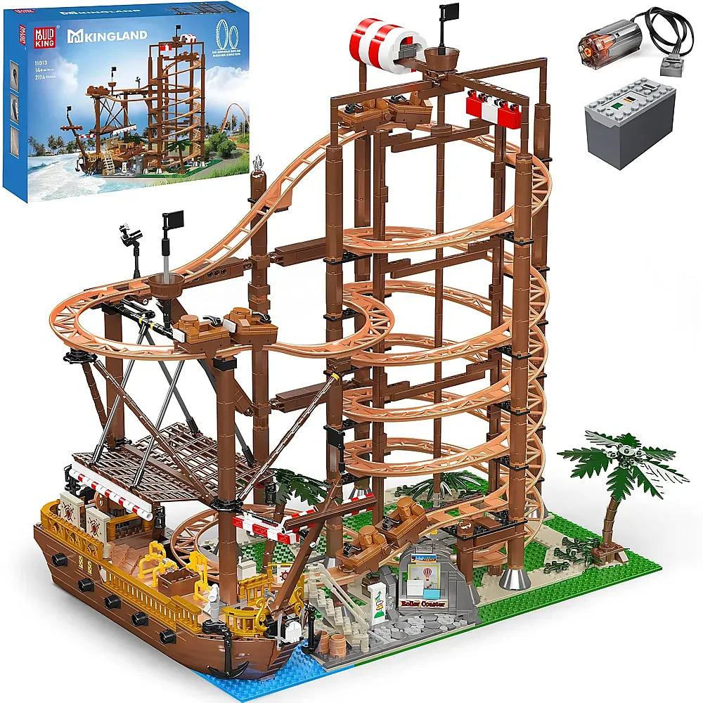 MouldKing Double Helix Pirate Rollercoaster 11013 6972316262134