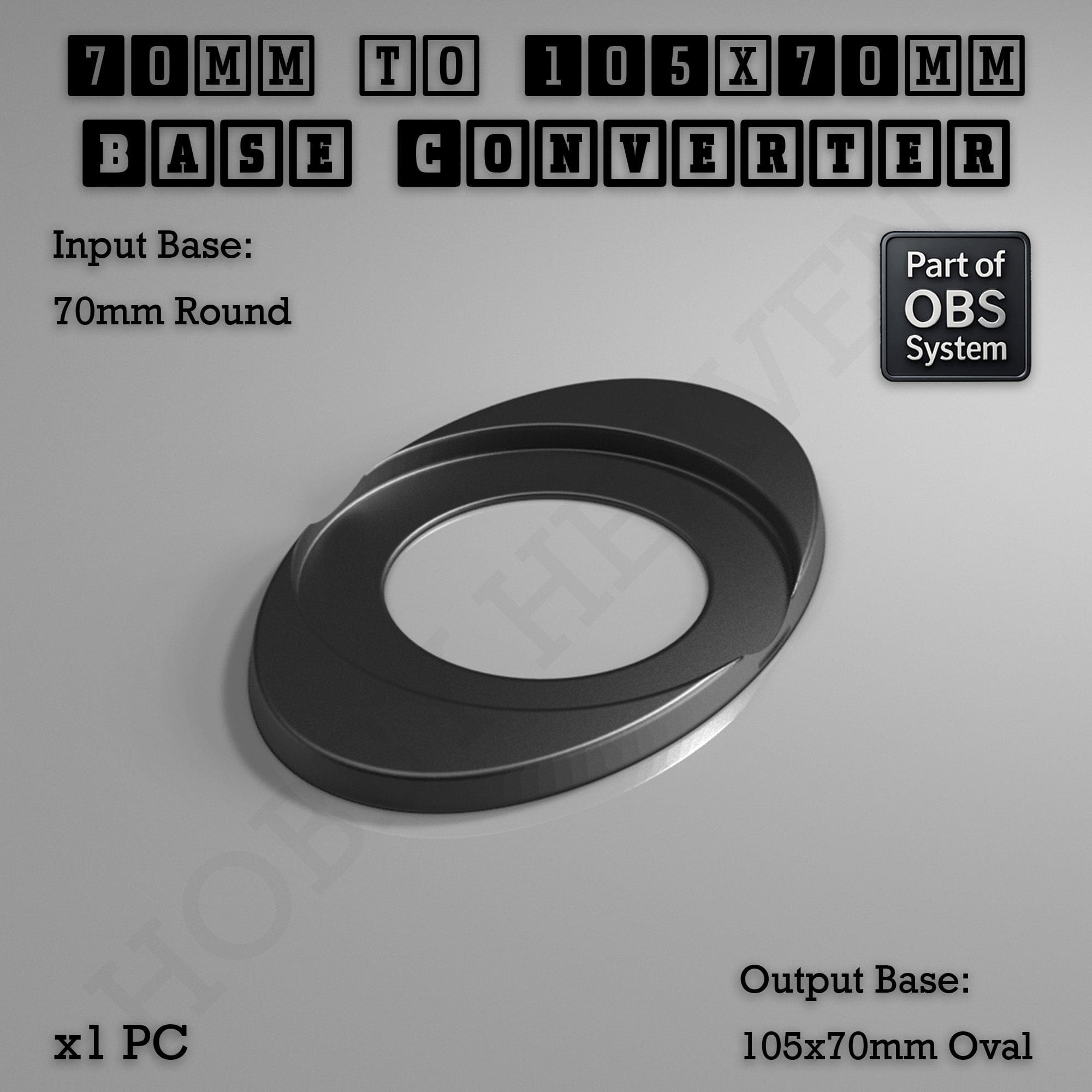 Base Round To Oval Bases Size Converters 3d Print Full Range