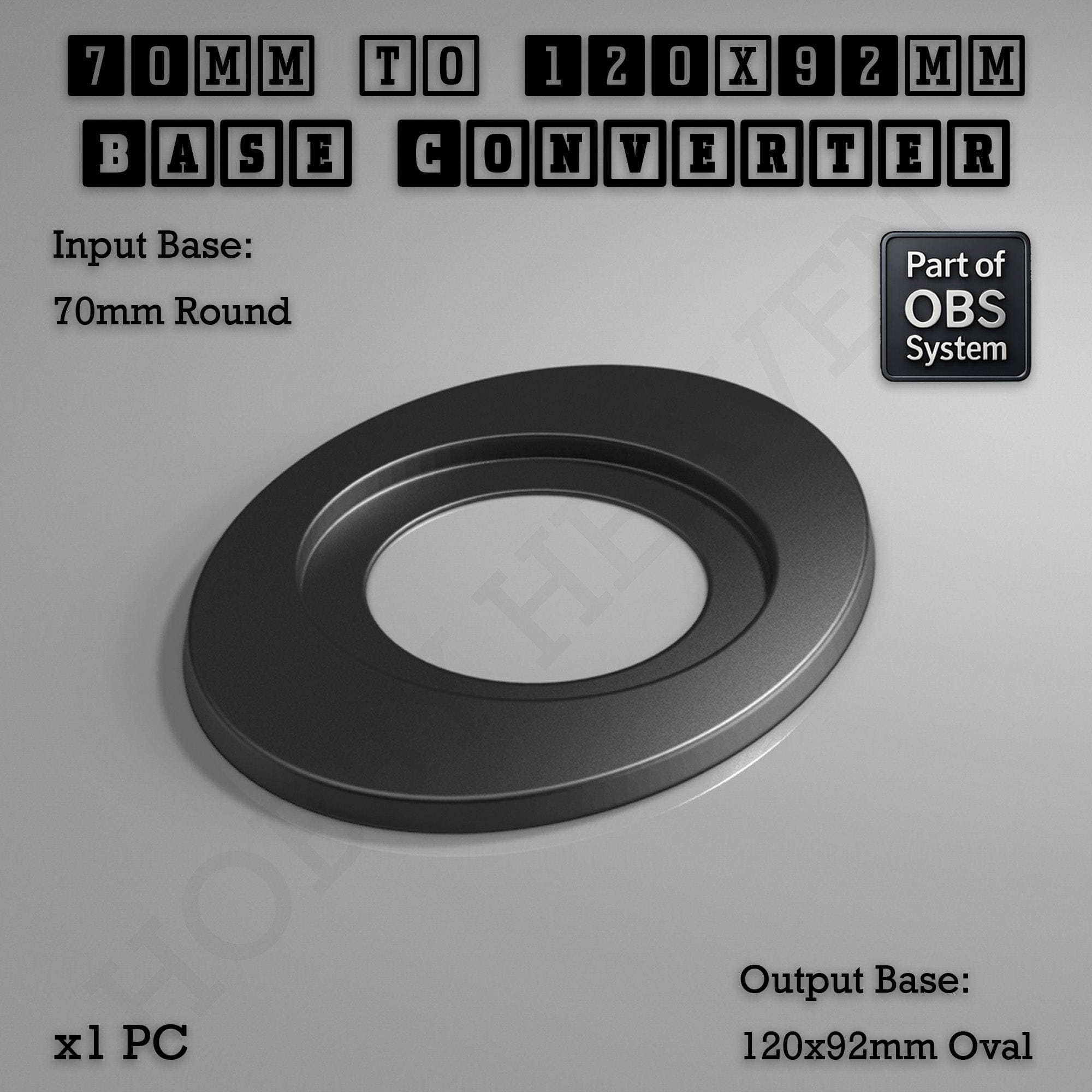 Base Round To Oval Bases Size Converters 3d Print Full Range