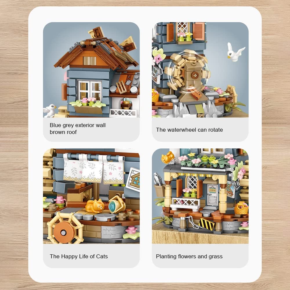 LOZ Windmill House Music Box 1239 6932691912390
