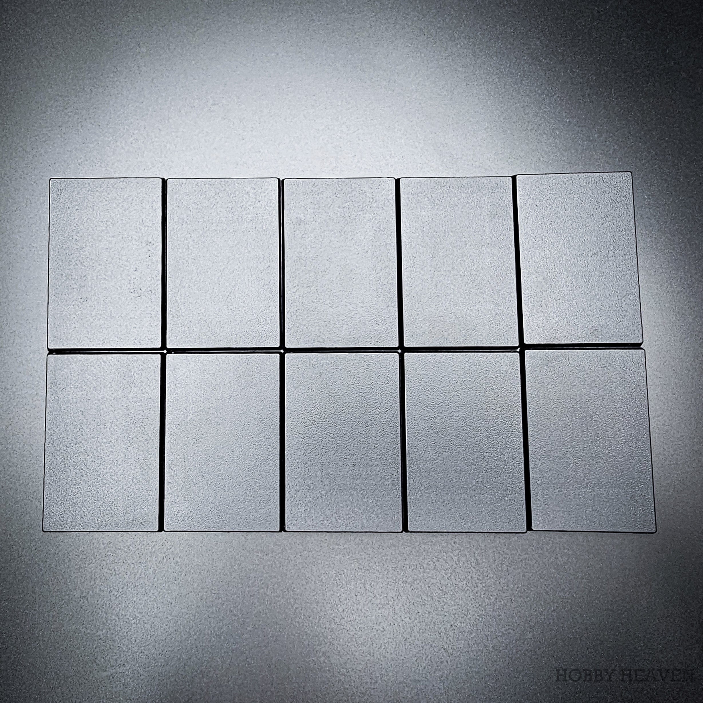 Base 10 50x75mm | 75x50mm Rectangular Plain Plastic Bases | Versatile Miniature Stands 5065013213484