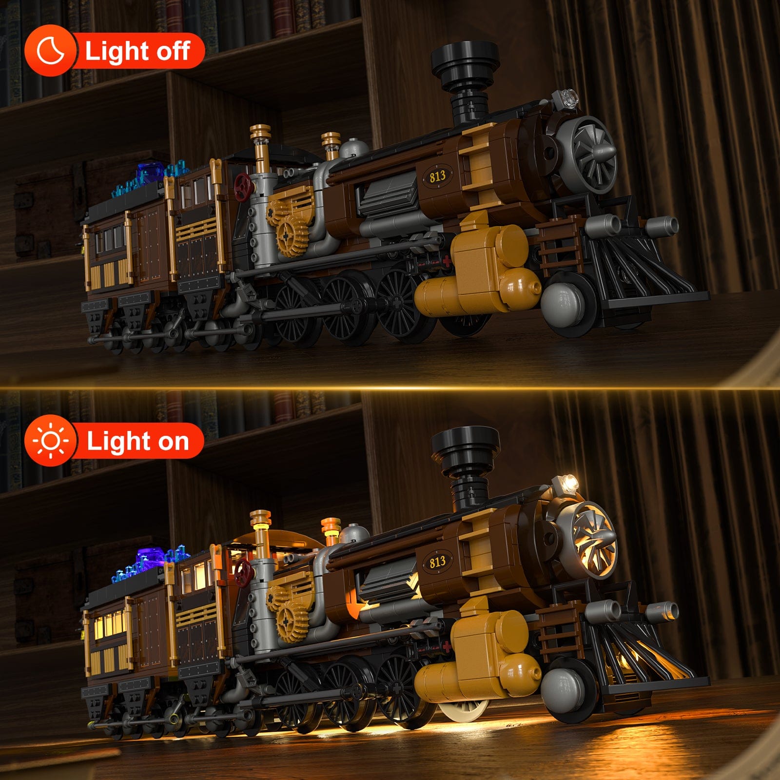 LUMIBRICKS - FUNWHOLE Steampunk Ore Train F9006 X003BS0U4F
