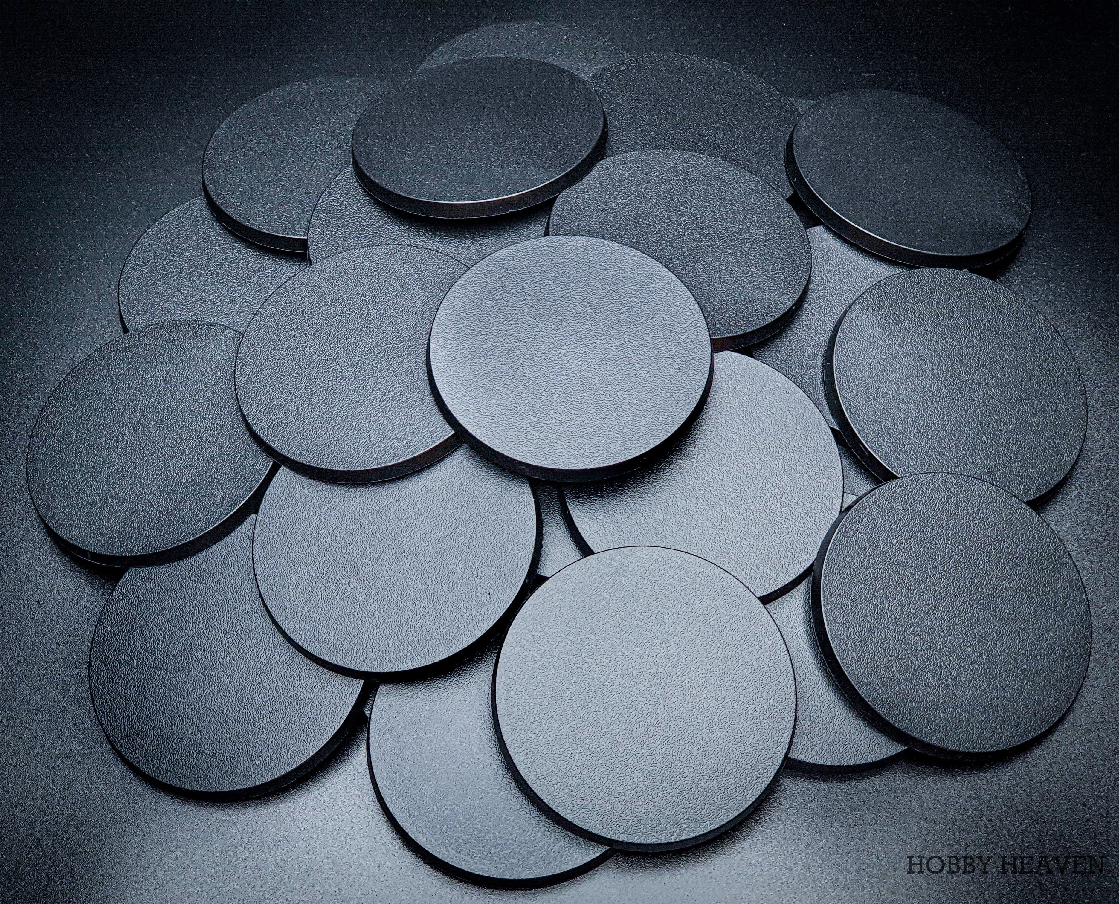 Base 80mm Round Plain Plastic Bases