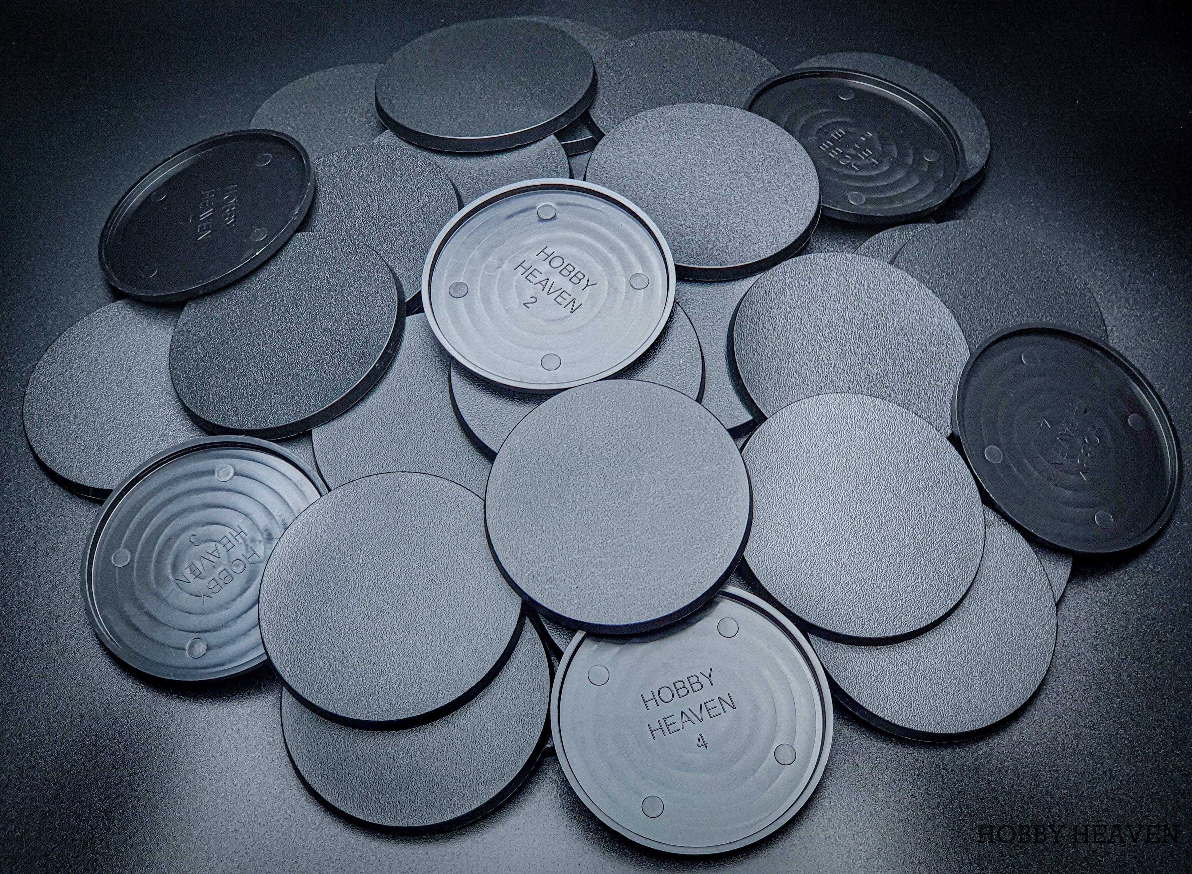 Base 80mm Round Plain Plastic Bases