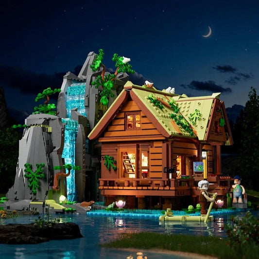 LUMIBRICKS - FUNWHOLE Waterfall Cabin L9083 X004PAHD4D