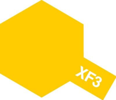 Paint Tamiya Acrylic Paint Mini XF-3 Flat Yellow 4950344069521