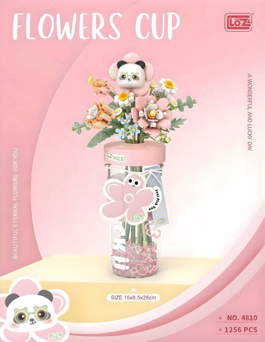 LOZ Super Pink Flower Bouquet Cup 4810 6932691948108